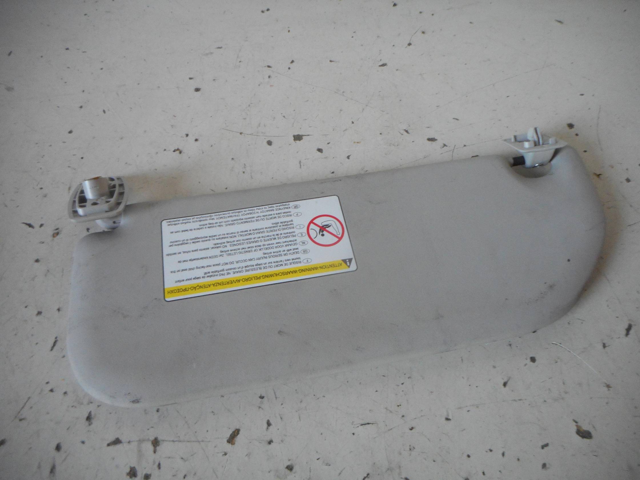 Aletta parasole parabrezza dx.